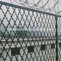 airport welded wire fence concertina fence on top for security fence